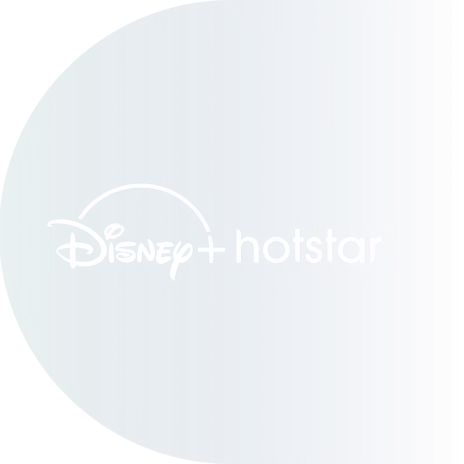 Vea partidos en Hotstar por streaming en vivo con ExpressVPN. Logotipo de Disney+ Hotstar.